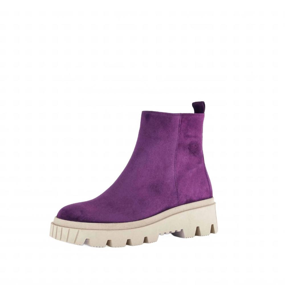NEW GABOR women's combat boots in dark orchid